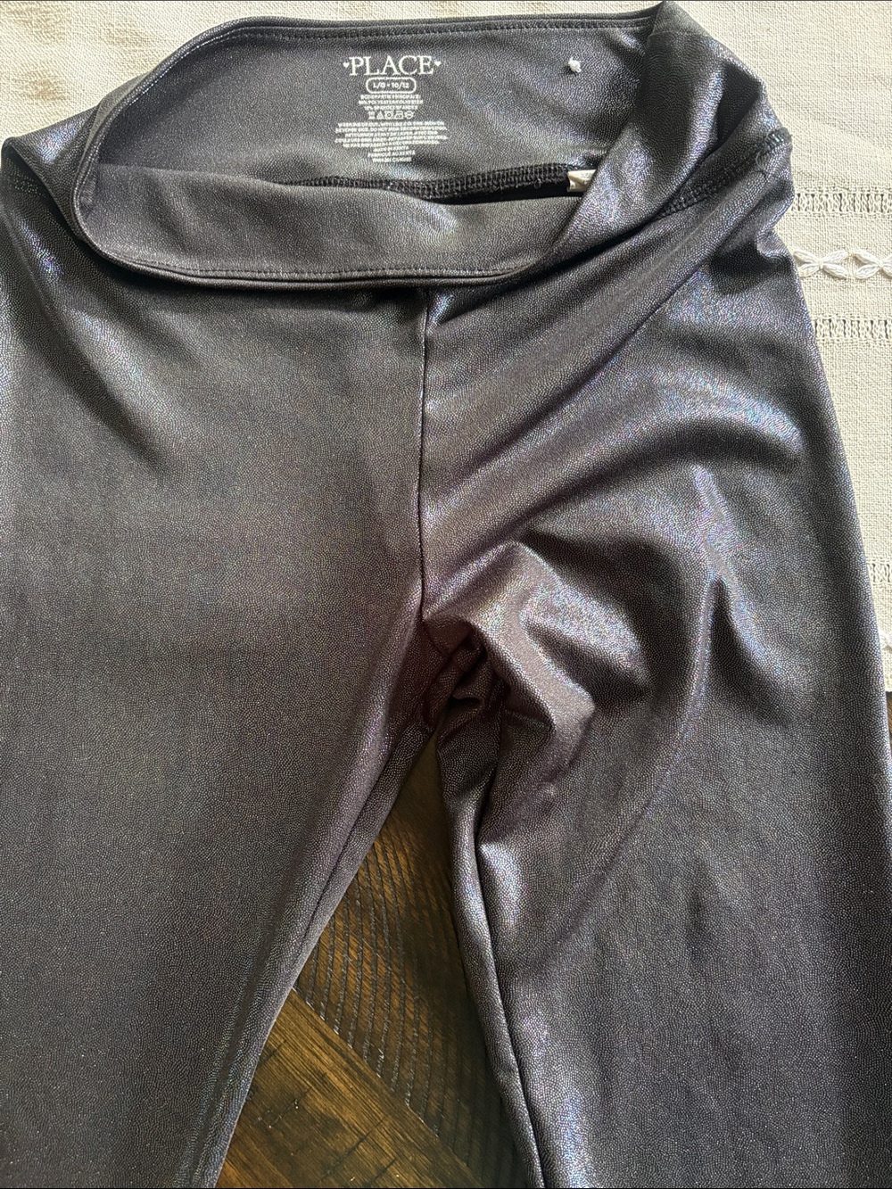 The Children's Place Shimmery Black Leggings